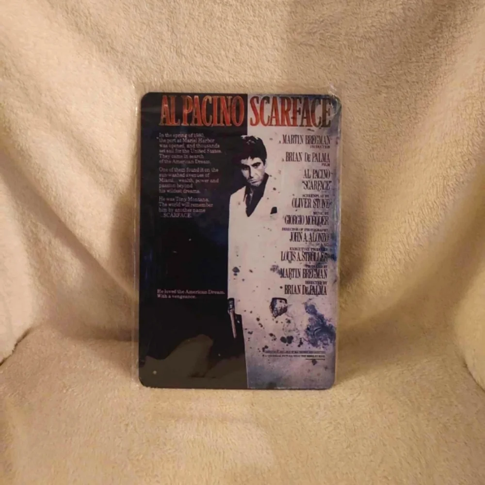 Scarface tin sign
